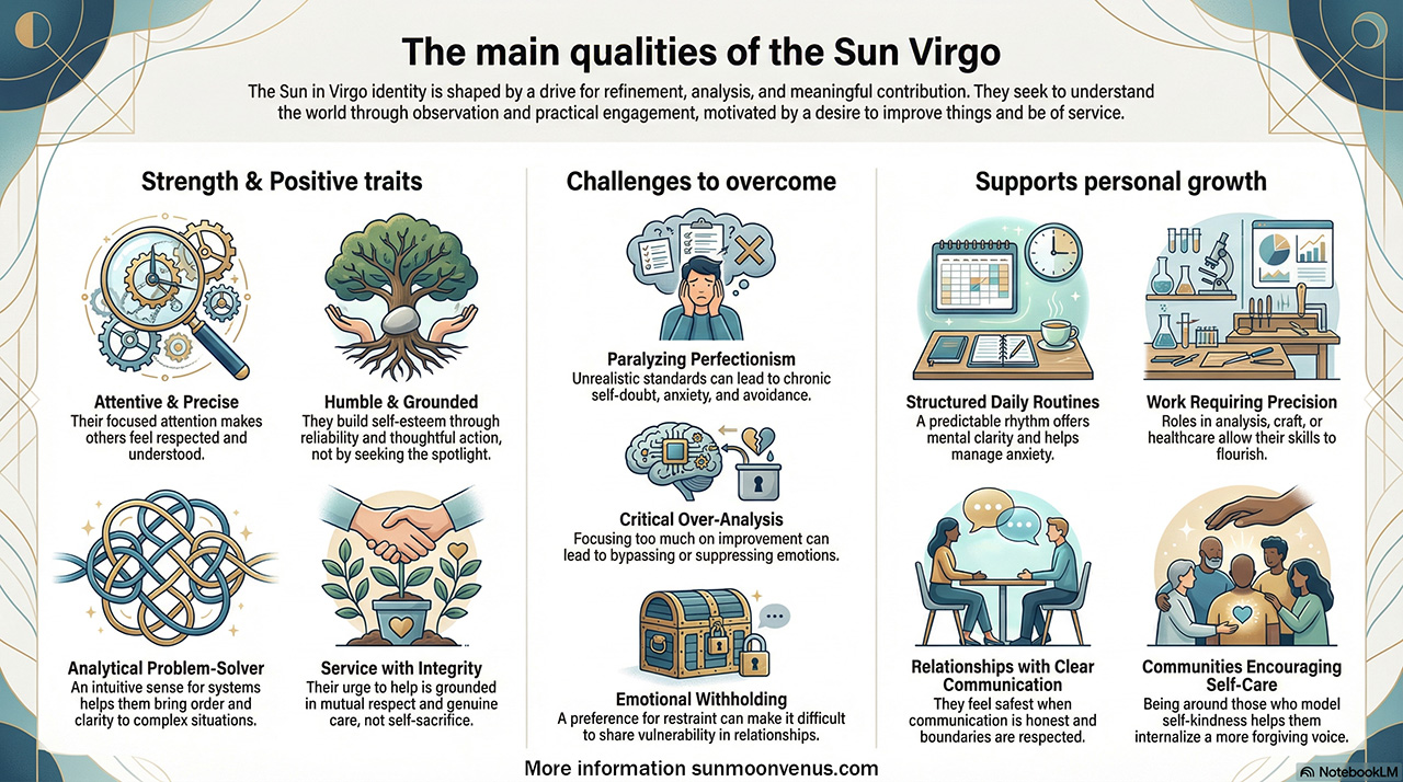 06 Sun in Virgo infographic